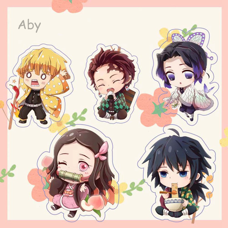 Móc chìa khóa hình Anime Demon Slayer Kimetsu No Yaiba bằng Acrylic cho trẻ em