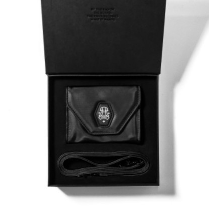 FRONT The Knight Mini Wallet D621 - BLACK - S ♟ Ví cao cấp FRONT D621 màu đen vải Polyester trượt nước