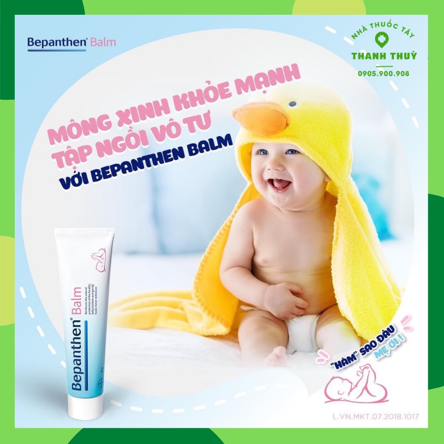 Kem Chống Hăm BEPANTHEN Balm [Tuýp 30g] Dạng Kem Mỡ Bảo Vệ cho Làn Da Nhạy Cảm Của Em Bé