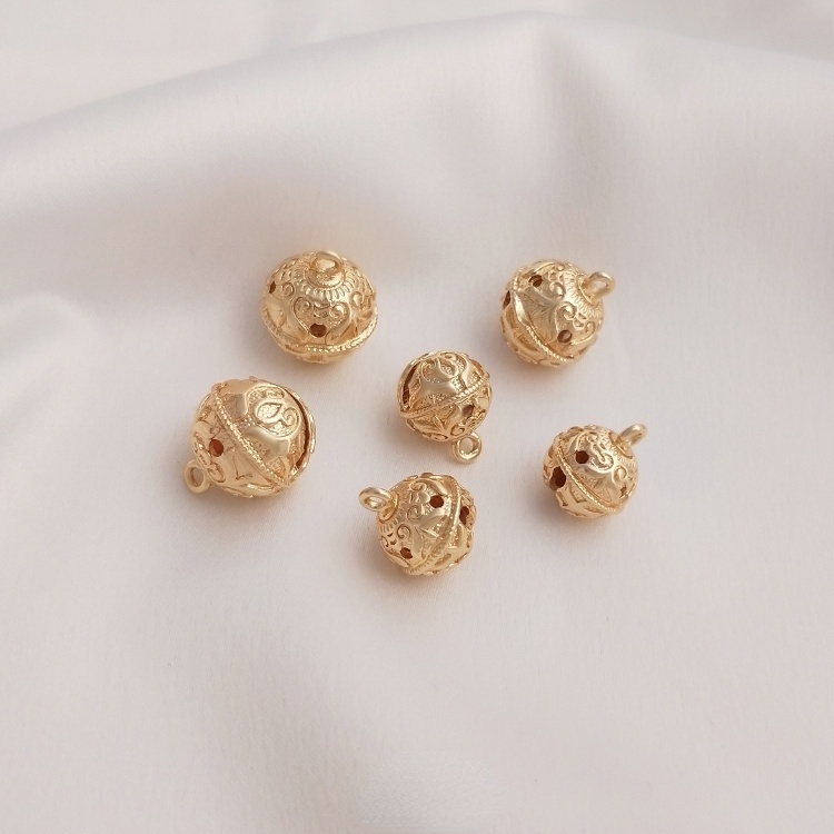 Chuông Đồng 14K Nhiều Màu Sắc Chuyên Dụng Cho Làm Đồ Trang Sức Thủ Công