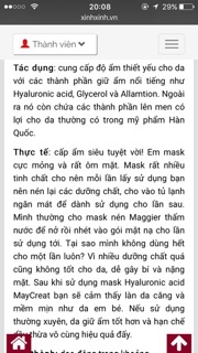 Mặt nạ Maycreate HA (90k/20m)