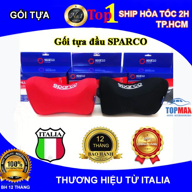 💥Chính Hãng Sparco💥 Gối Tựa Đầu Cao Su Non Cao Cấp SPN100RD