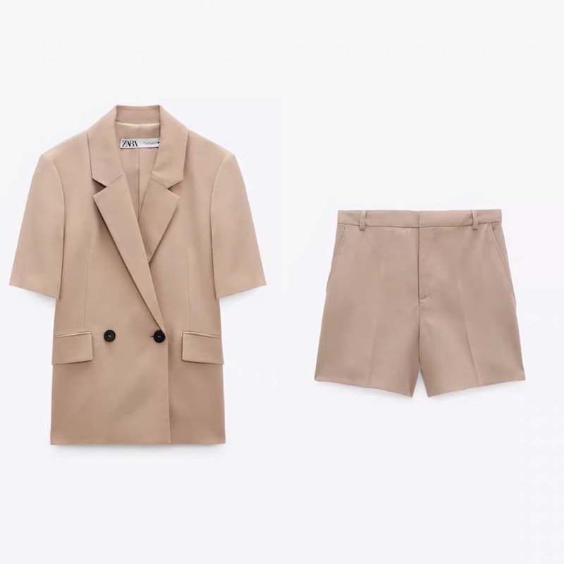 Zara Xuất. Set Blazer + Short