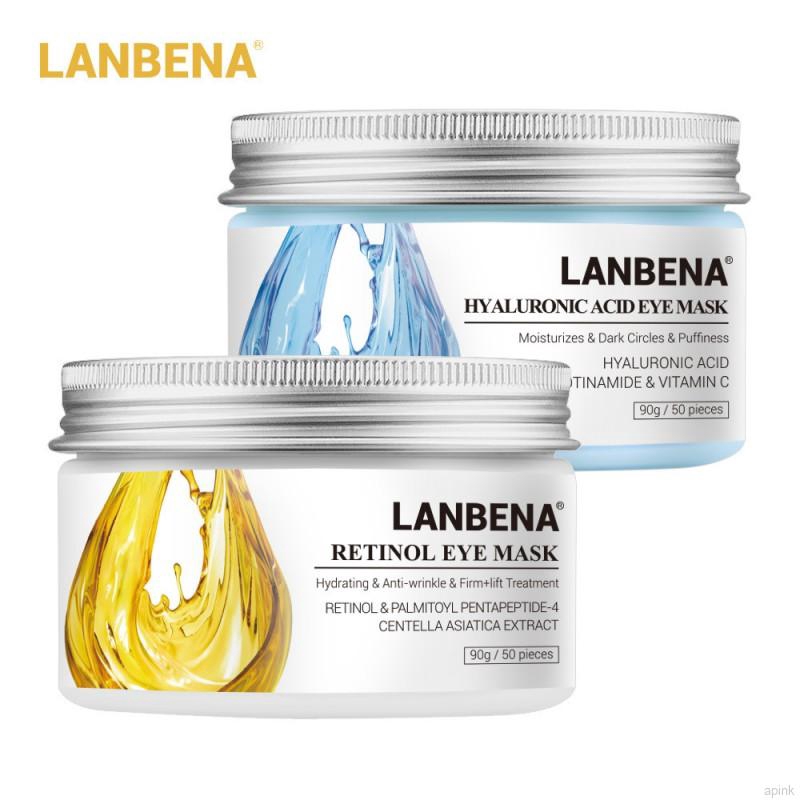 [Hàng mới về] Hộp 50 miếng mặt nạ mắt Hyaluronic Acid LANBENA xóa mờ quầng thâm dưỡng ẩm làm săn chắc da mắt | BigBuy360 - bigbuy360.vn