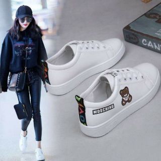Giầy bata nữ hình gấu hồng