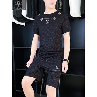 Bộ thể thao nam💘bộ đồ nam thun lạnh kim cương dập vân chìm sắc nét có 3 mẫu hot nhât 2021