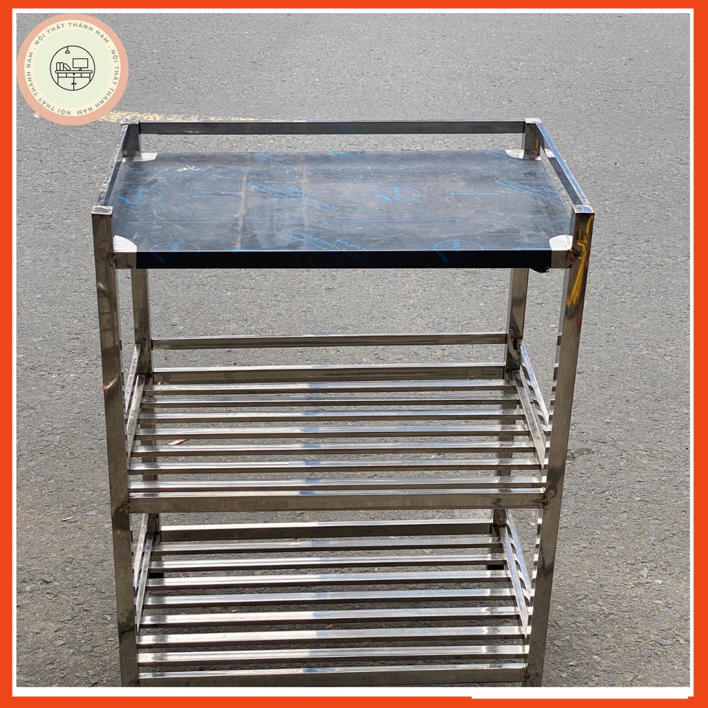 Kệ Inox Để Đồ Nhà Bếp Lò Vi Sóng Đa Năng 3 Ngăn Sản Xuất Trực Tiếp Tại Xưởng Nội Thất Thành Nam Chất Lượng Bền Đẹp
