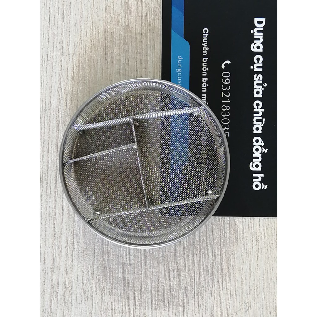 Rổ nhỏ chứa linh kiện dùng trong siêu âm làm sạch chi tiết máy đồng hồ