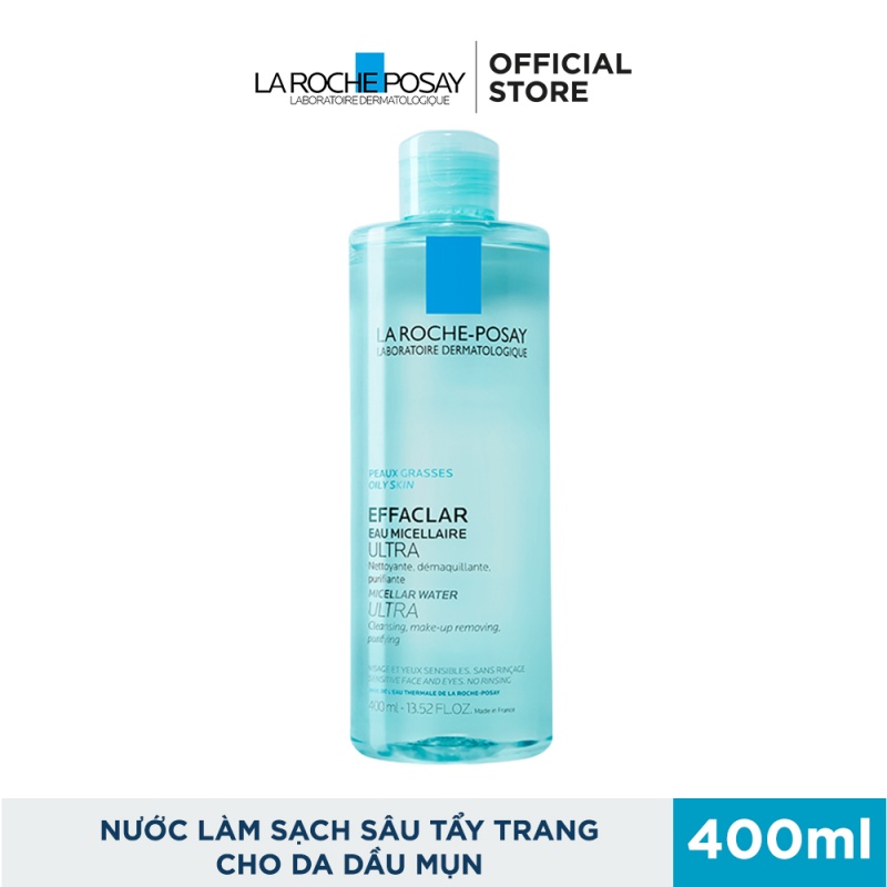 Bộ sản phẩm làm sạch sâu dành cho da dầu mụn La RochePosay Effaclar Double Cleansing