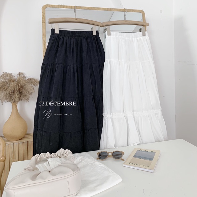 CV 81-02 chân váy tầng trơn