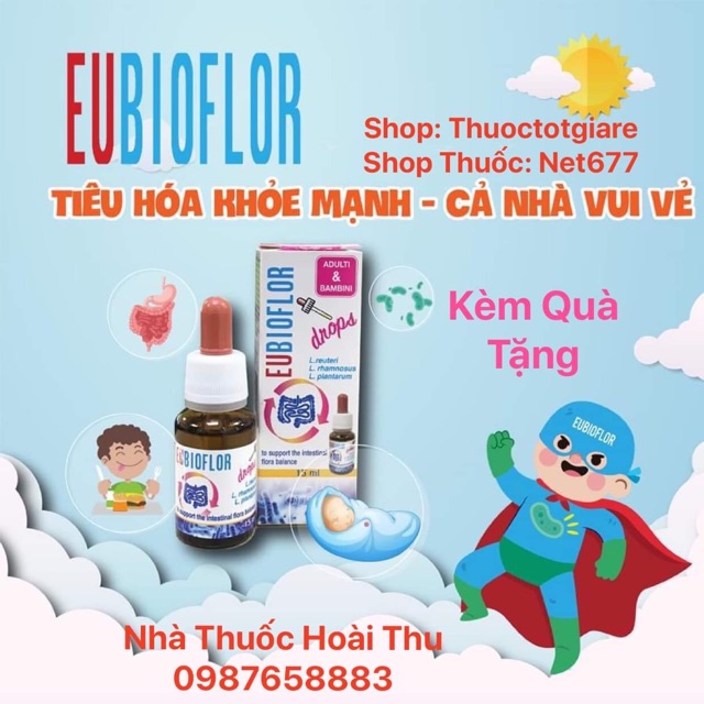 [ Kèm Quà Tặng] EUBIOFLOR - Bổ sung lợi khuẩn, tăng cường tiêu hoá, giúp ăn ngon ( Chính Hãng Italy )