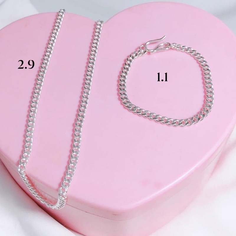 Bộ vòng cổ bạc, vòng tay bạc nguyên chất cho bé M05-Minh Thoa Silver