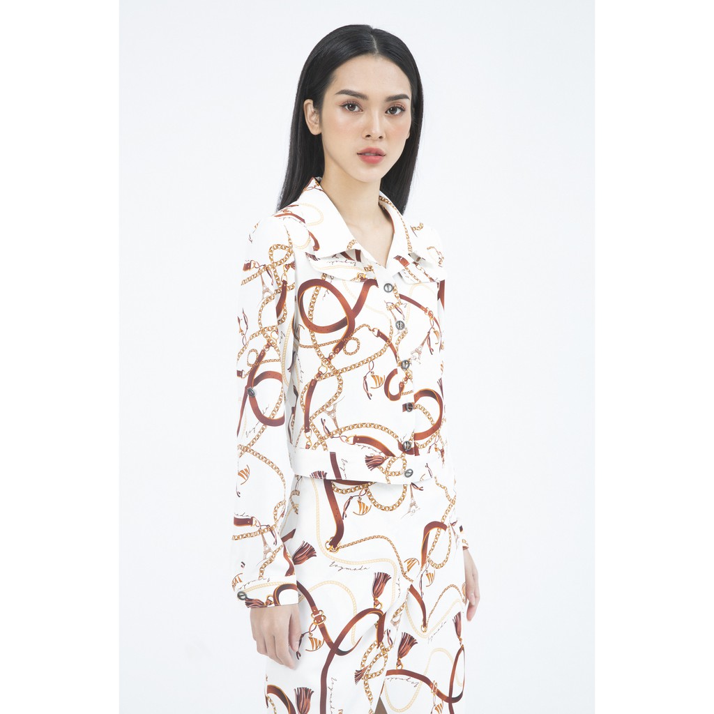 Áo Vest nữ cổ đức họa tiết IVY moda MS 67M4954 | BigBuy360 - bigbuy360.vn