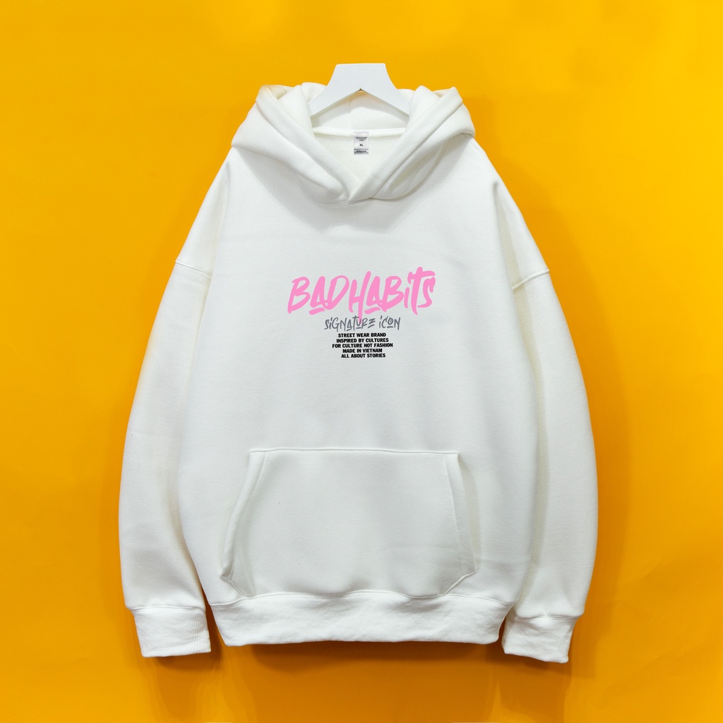 Áo nỉ HOODIE BAD HABITS  DOGO shop ,Áo hoodie nỉ bông cotton unisex