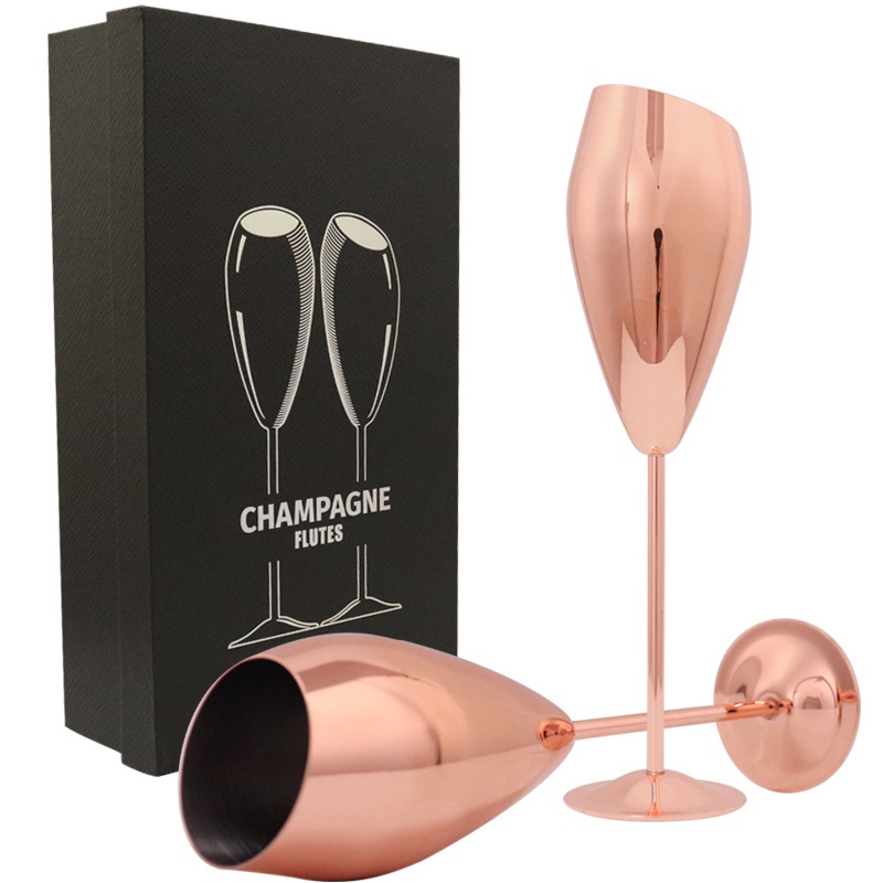 Ly Thủy Tinh Uống Rượu Vang Bằng Thép Không Gỉ 304 Cao Cấp Kính