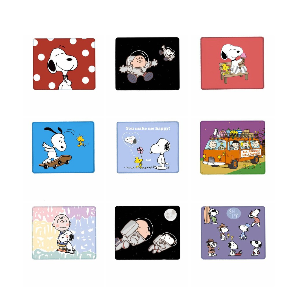 Miếng di chuột in hình CHÚ CHÓ SNOOPY miếng kê chuột miếng lót chuột cartoon Peanuts anime chibi tiện lợi xinh xắn