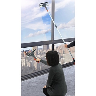 Cây lau kính có bình xịt tự động đa năng- chổi lau kính cán dài