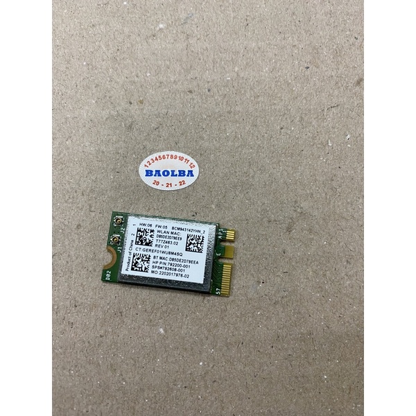Card thu sóng wifi dùng cho laptop HP 14 ab 15 ab ENVY M6-P BCM943142Y 792200-001