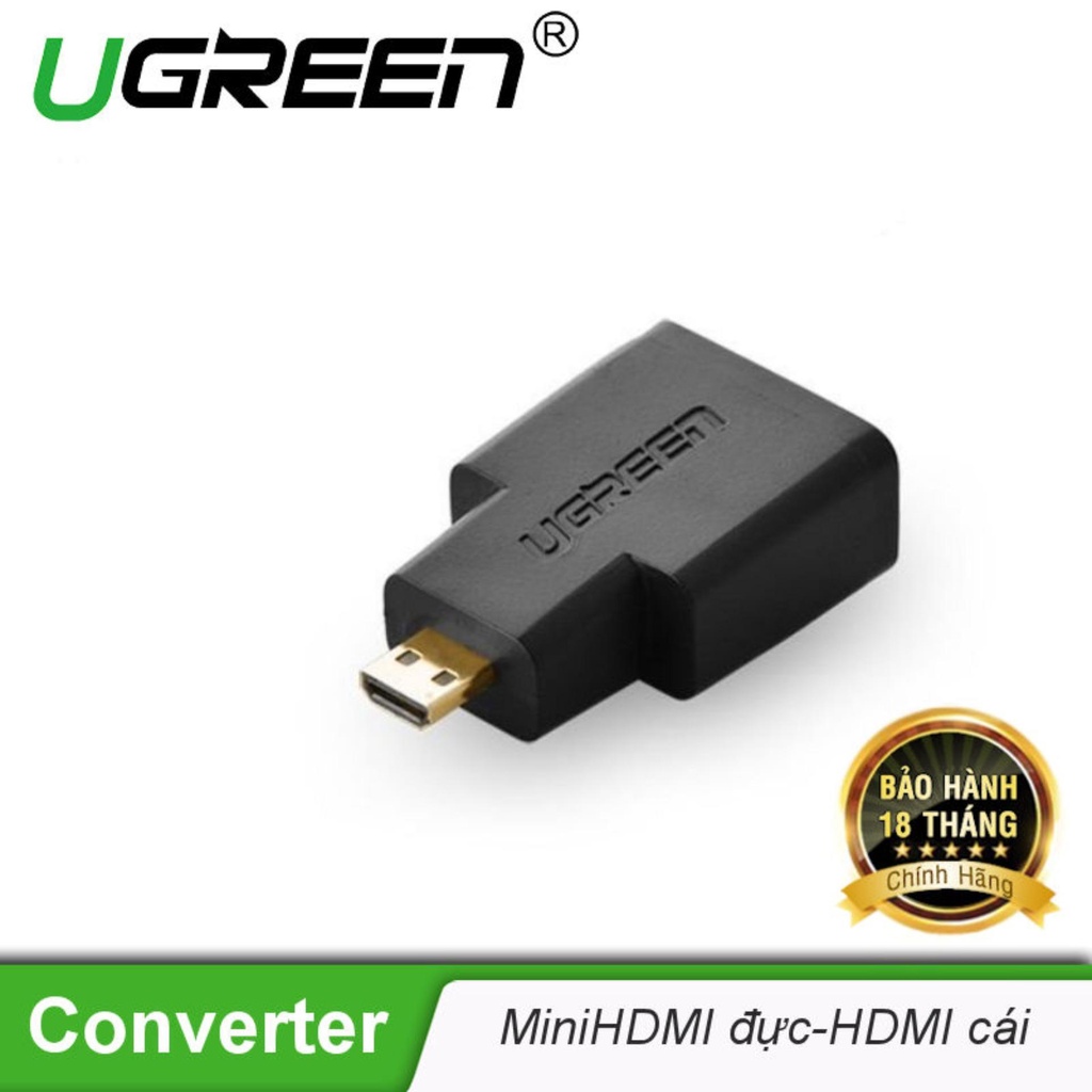 [Mã ELHACE giảm 4% đơn 300K] Đầu chuyển đổi Micro HDMI to HDMI Chính hãng Ugreen 20106