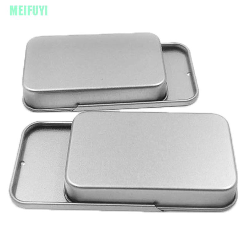 (Hàng Mới Về) Son Dưỡng Môi Chất Liệu Kim Loại Nắp Trượt 8x5 X 1.5cm