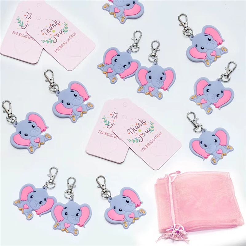 Móc Khóa Hình Voi Con Xinh Xắn Đáng Yêu