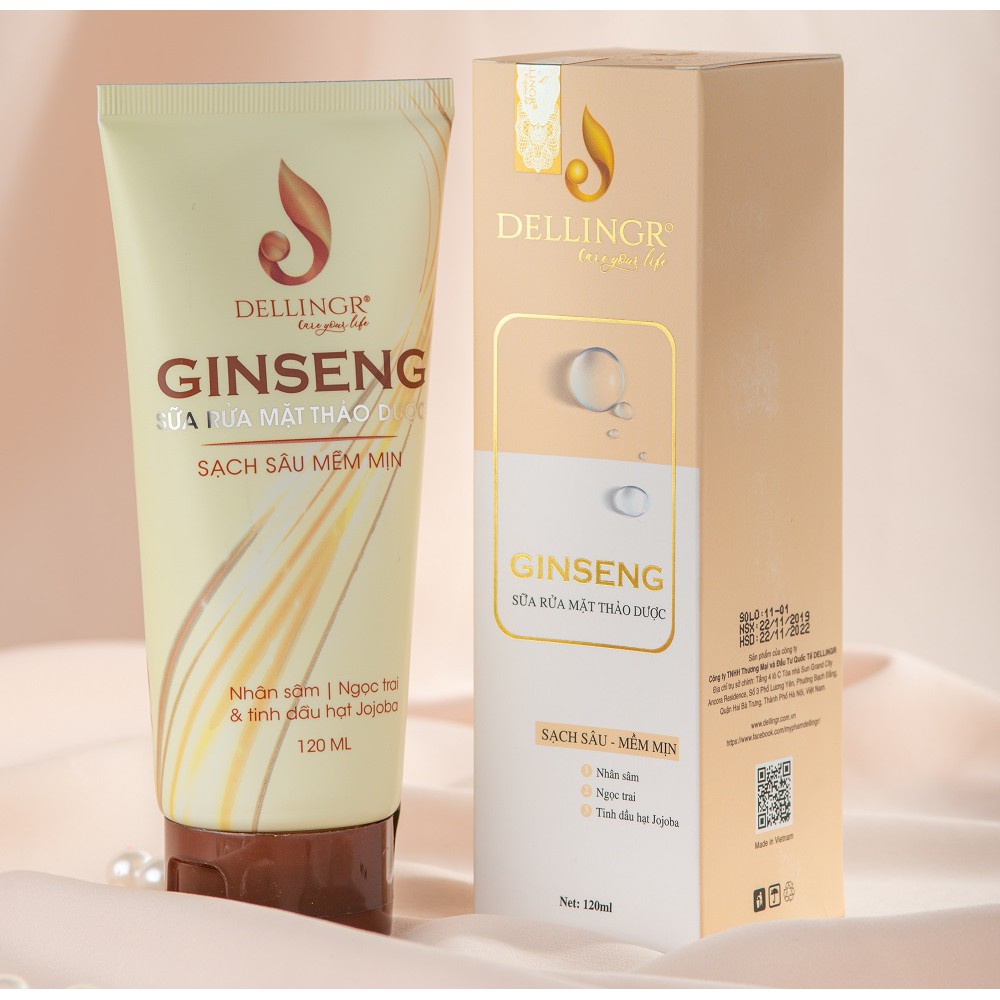 Sữa Rữa Mặt Ginseng 120g - Sạch Da Và Mềm Mịn Tự Nhiên