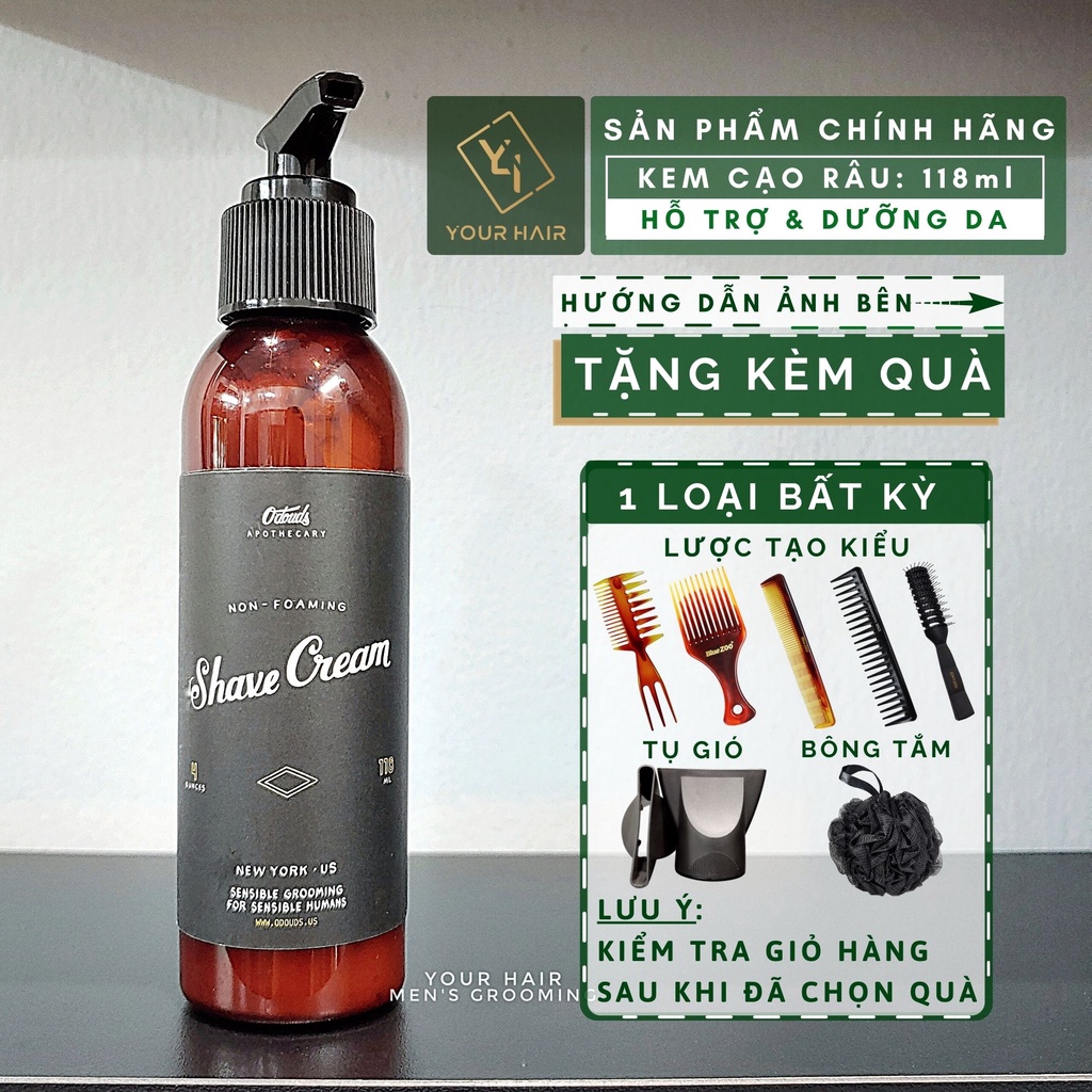 Kem cạo râu O'douds SHAVE CREAM - 118ml