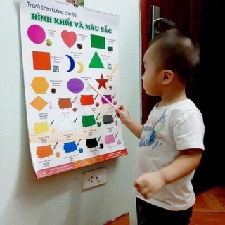 Bộ tranh treo 12 chủ đề cho bé tha hồ khám phá