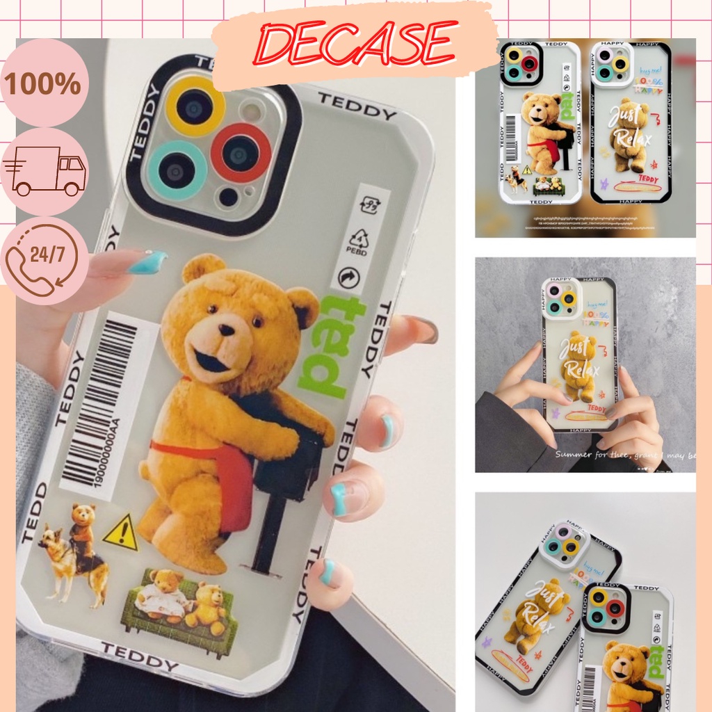 Ốp lưng iphone ✨DECASE's ✨ GẤU BEAR 6/6plus/6splus/7/7plus/8/8plus/x/xs/11/12/13/pro/max/plus/promax