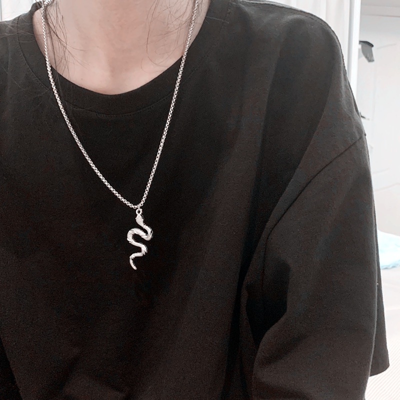 Dây Chuyền Hình Rắn Phong Cách Hip Hop Cá Tính Dành Cho Nam Và Nữ