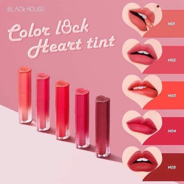 Son Black Rouge Color Lock Heart Tinty