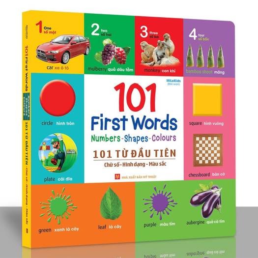 Sách - 101 Từ Đầu Tiên: Chữ số - Hình dạng - Màu sắc
