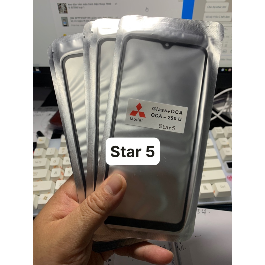 Kính ép liền keo Star 5 - Vsmart
