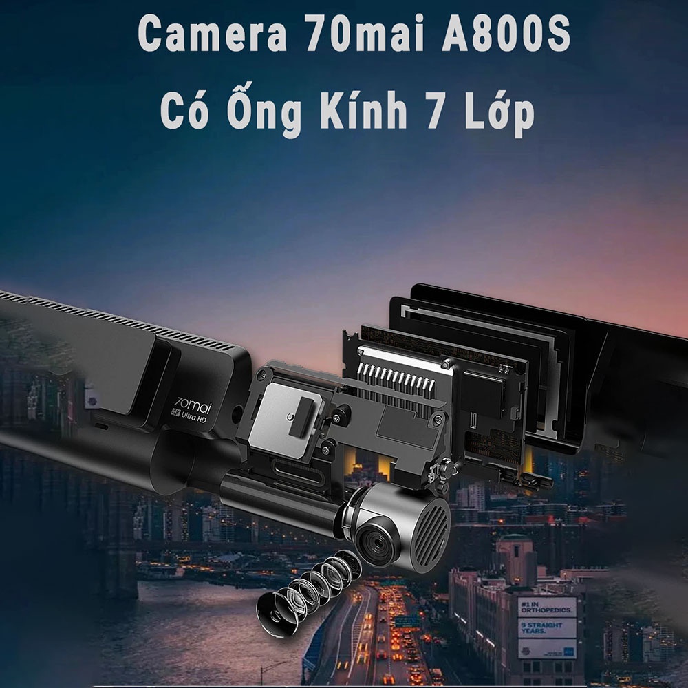 [Bản quốc tế] Camera 70mai Dash cam A800S - Bảo hành 12 tháng