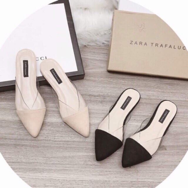 [Mã WS1111 hoàn 15% tối đa 100K xu đơn 350K] Dép Nữ Sục Viền Mica - Video - Ảnh Thật