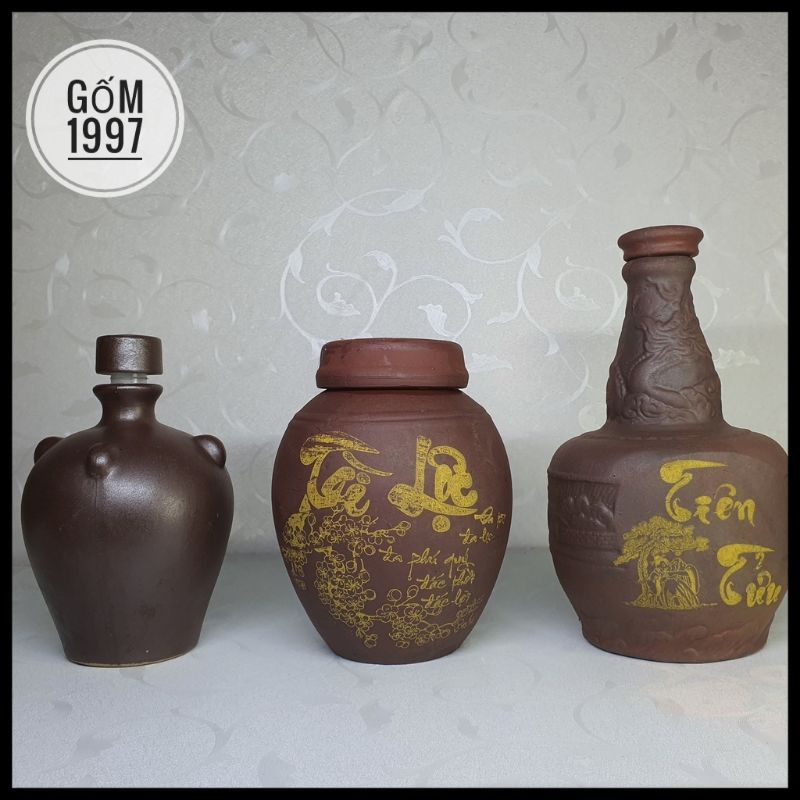 Nậm Đựng Rượu , Nước 500ML- 1000 ML gốm men sứ Bát Tràng cao cấp – Mẫu Mã Đa Dạng - Nậm Rượu Gốm Sứ chất lượng đảm bảo