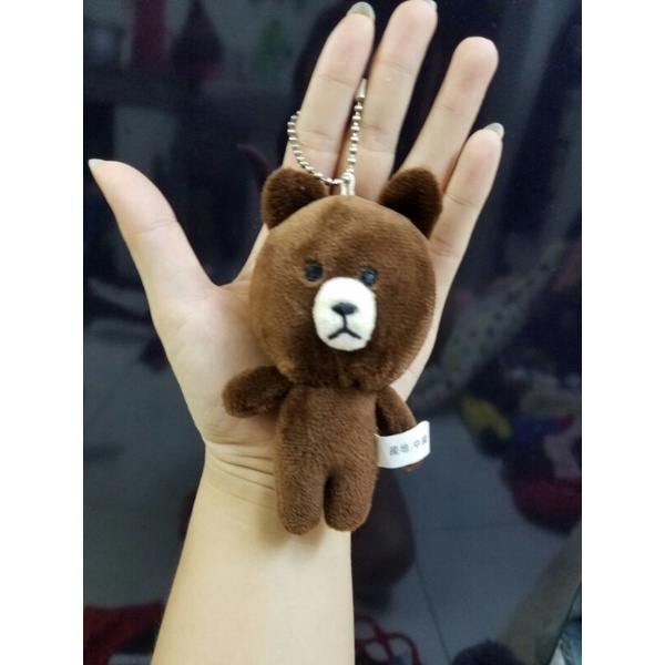 Móc khóa gấu bông brown