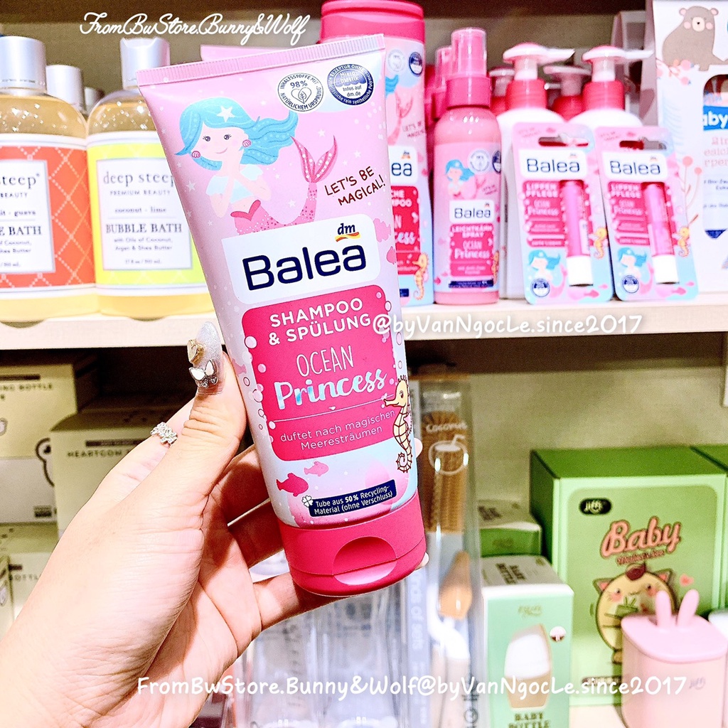 Bộ Sản Phẩm Chăm Sóc Da và Tóc Cho Bé Gái Bé Trai- Balea Ocean Princess - Đức
