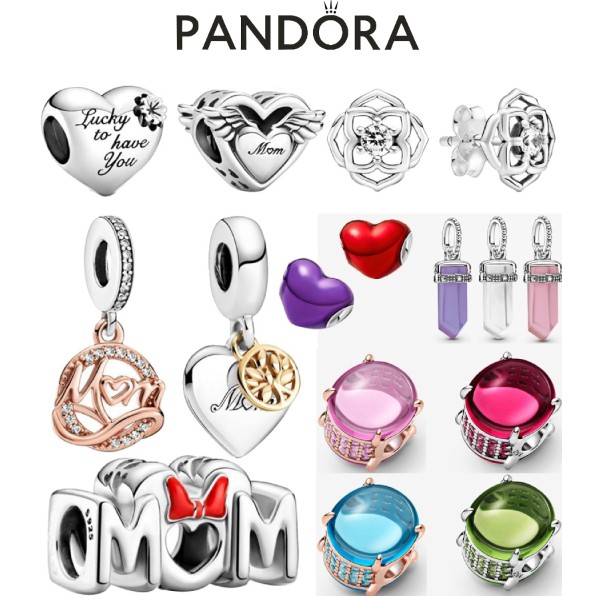 CHARMS PANDORA Trang Sức Vòng Đeo Tay Mạ Bạc 925 Thời Trang Sành Điệu Cho Nữ