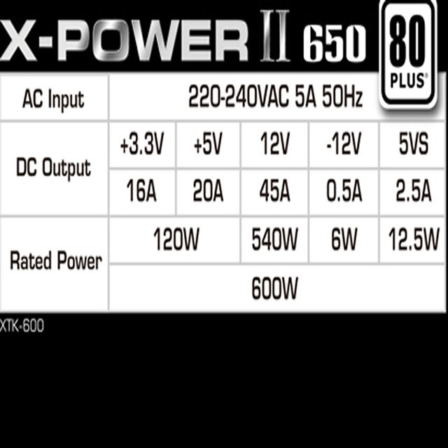 Nguồn máy tính Xigmatek  X Power II 650 80 Plus 600W Chính hãng Bảo Hành 36 Tháng - BiBiTechs