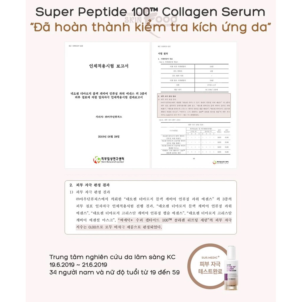 [Mã FMCGMALL - 8% đơn 250K] Tinh Chất Trẻ Hoá, Tái Tạo Da SURMEDIC Super Peptide 100tm Collagen Lifting Serum 50ml