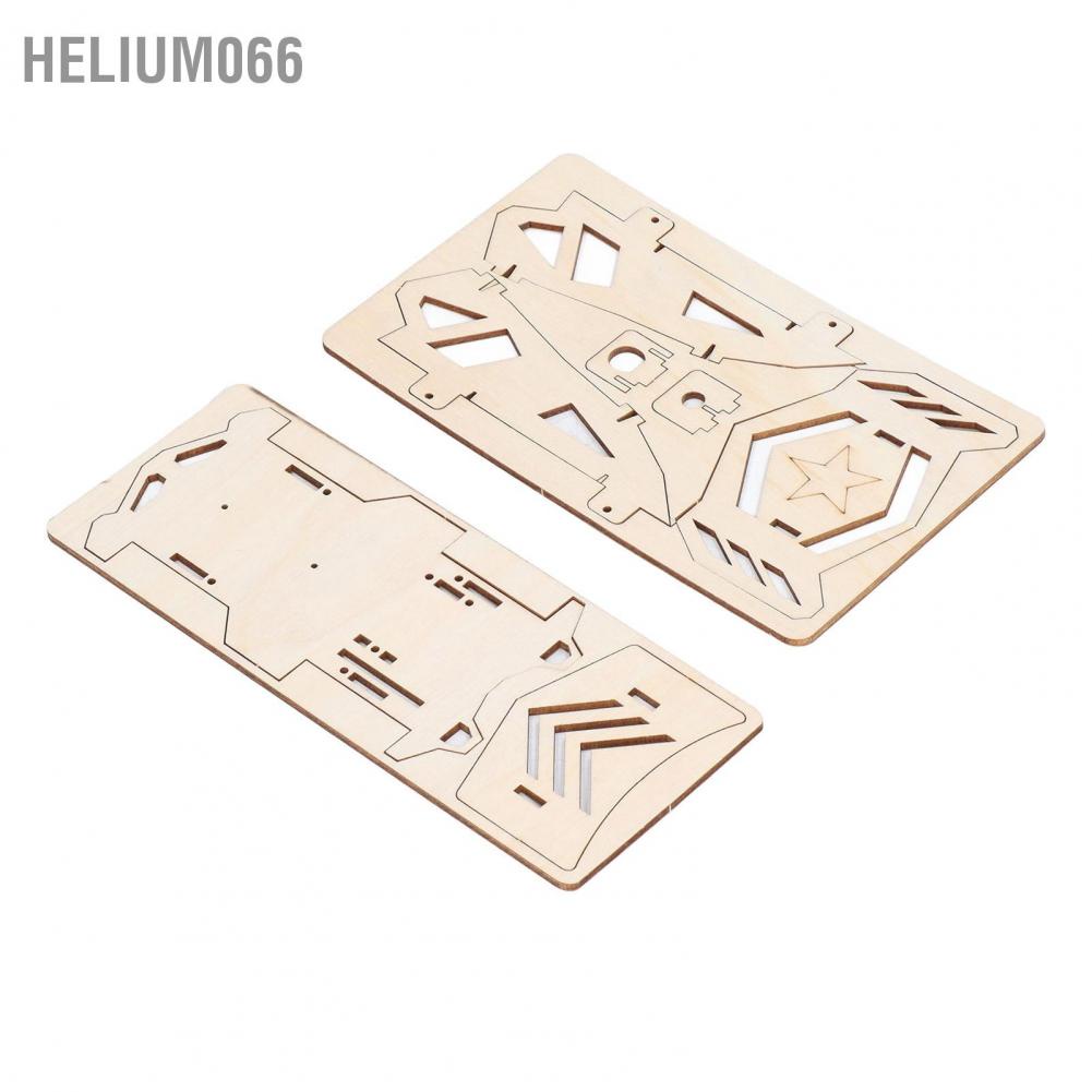 Helium066 Wooden Model Cars Kits 4 Wheel Drive Racing Car Building Puzzles DIY Scientific Experiment Educational Toys