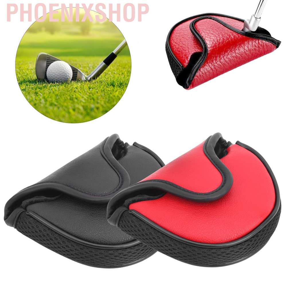 Vỏ Bọc Bảo Vệ Đầu Gậy Đánh Golf Bằng Da Pu Hình Bán Nguyệt Chống Thấm Nước