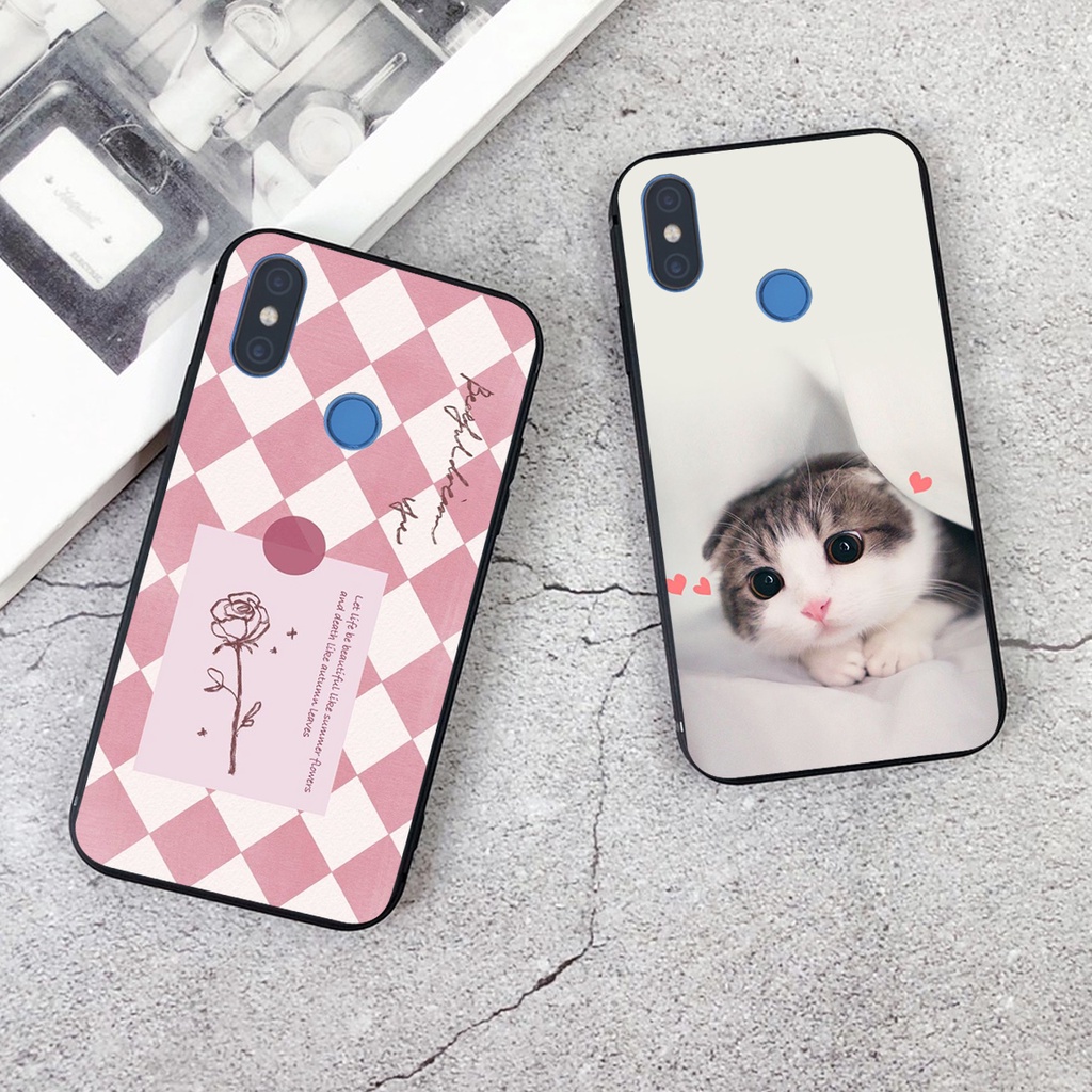 Ốp lưng Xiaomi MI 8 / MI 8 SE in hình cao cấp mẫu kẻ caro,mikenbe@r siêu hot