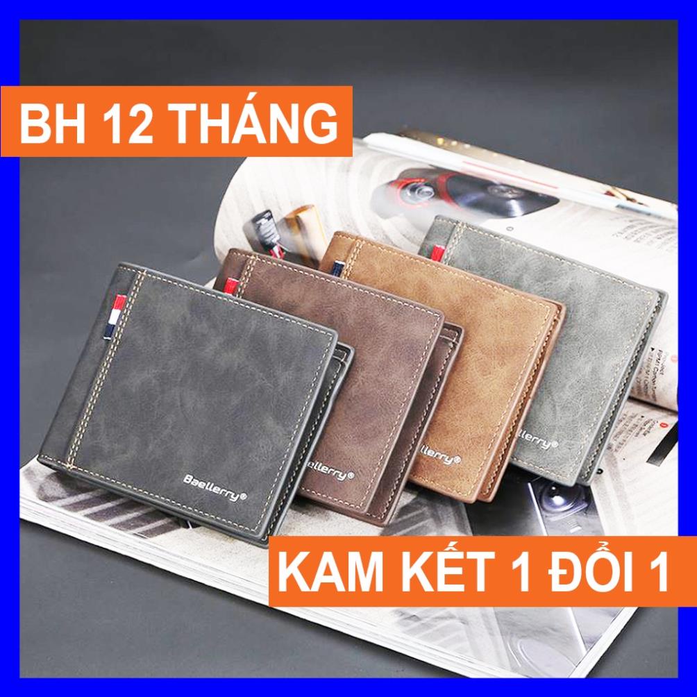 11.11 Ví nam da cao cấp Baellerry đựng tiền và thẻ, bóp nam thời trang cao cấp da xịn đựng tiền nhỏ gọn mini -VN02