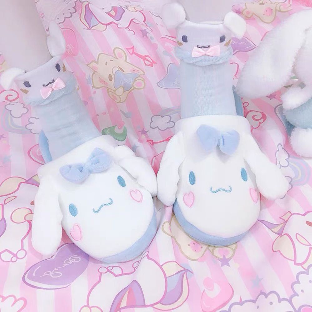 Vớ cotton ngắn thoáng khí hình mèo/thỏ hoạt hình dễ thương màu sắc tùy chọn cho nữ