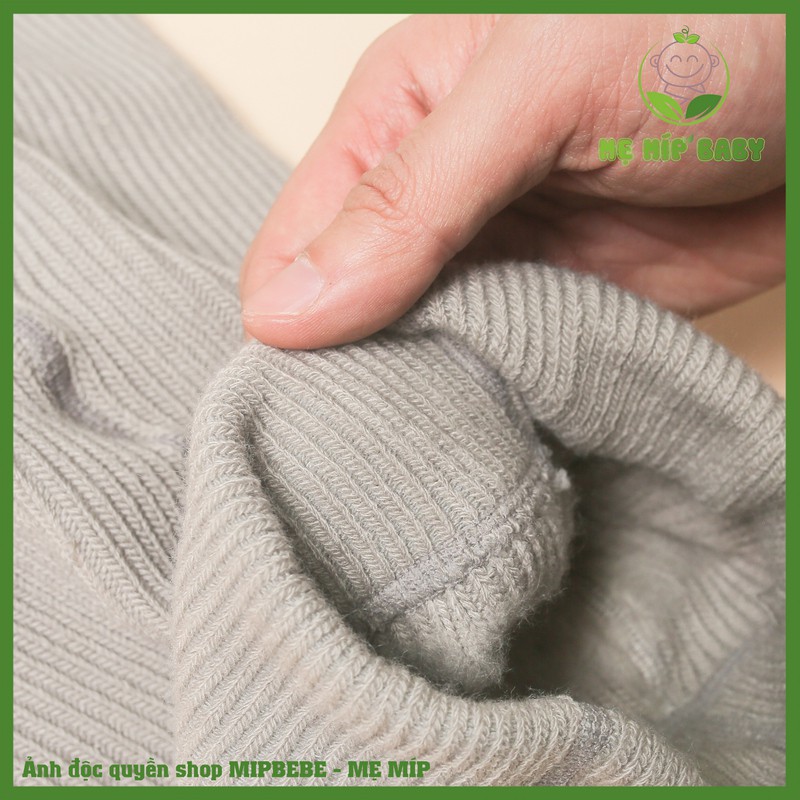 Quần tất len legging cho bé liền tất , thun gân len, tăm màu trơn co giãn có chân 0-6 tuổi- TAMIBEBE