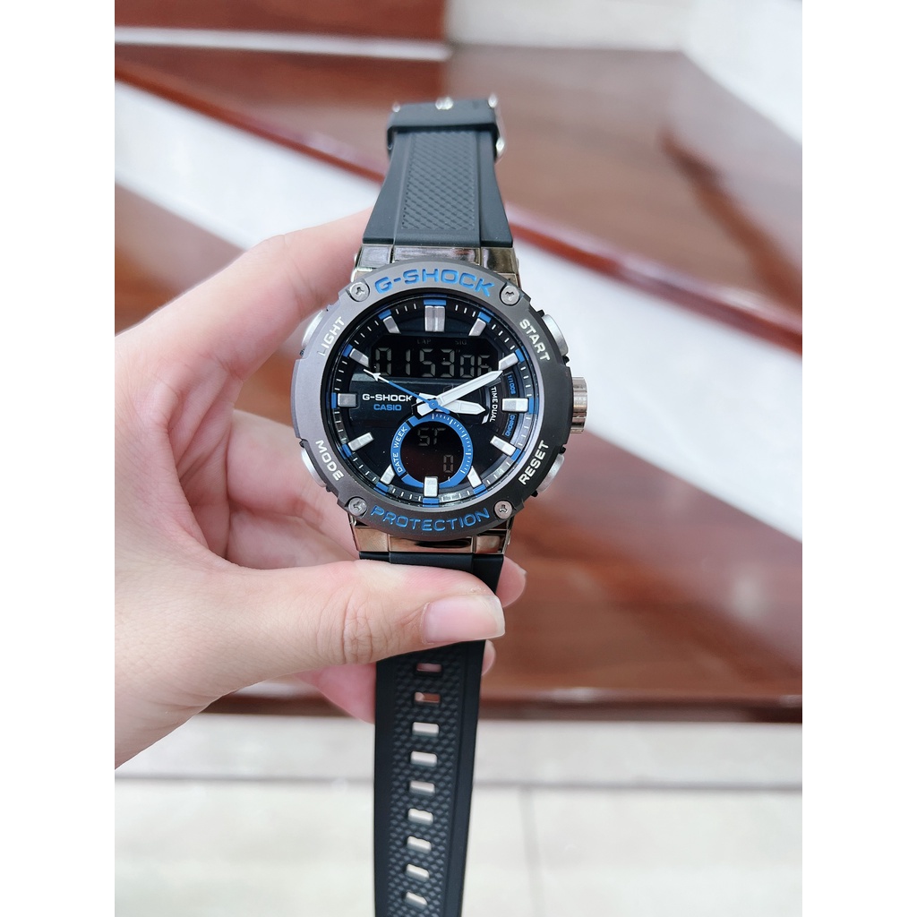 Đồng hồ nam thể thao kim điện tử SHOCK G07 dây nhựa - size 52mm - full chức năng