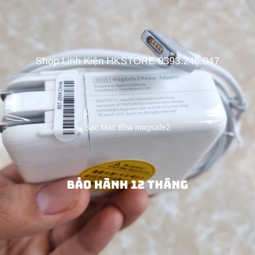 Sạc Macb00k Air Pro 85W 2012 Magsafe2 20V-4.25A Mac A1395 A1398 A1435 A1436 A1465 A1466 A1424 A1425