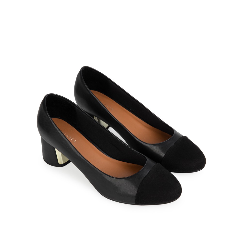 Giày cao gót mũi tròn đế trụ 7cm - Sablanca 5050BT0017